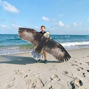 Bald Eagle Huge Kite for Kids and Adults Single Line String Easy to Fly